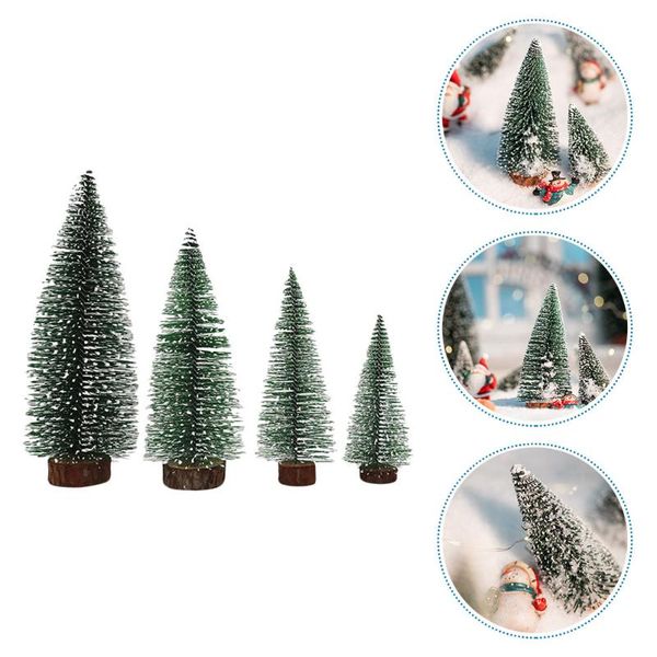 

christmas decorations 4pcs decorative xmas tree craft deskadornment home party prop