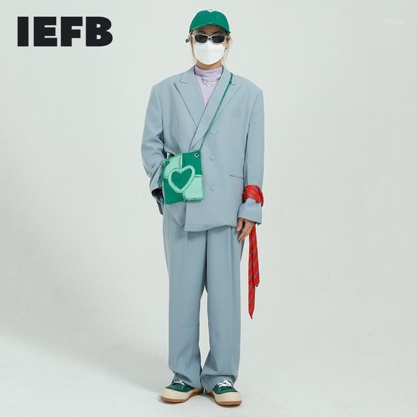 

spring simple suit coat men's korean streetwear fashion casual blue blazer man's loose long sleeve clothing 9y6794 suits & blazers, White;black