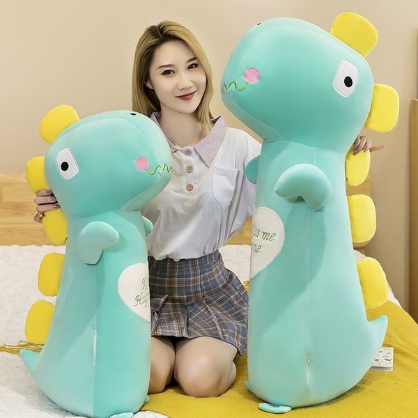 

new cute dinosaur plush toy sleeping big long pillow doll girl gift