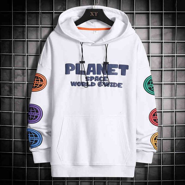 

sweater hoodies men's 2022 spring youth trend fun casual print hooded, Black