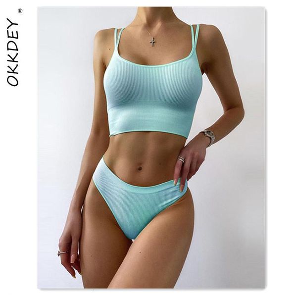 

women's swimwear high waist bikinis swimsuits women 2021 push up ribbed strap bathing suit biquini brazilian bikini summer beachwear, White;black