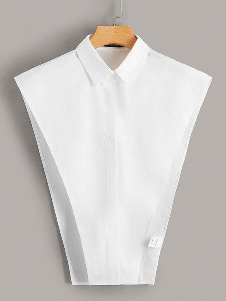 

button front asymmetrical hem blouse 67te#, White