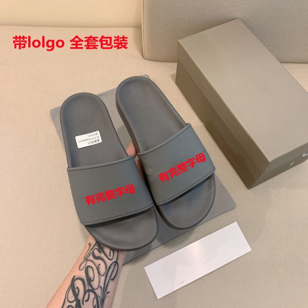 

slippers sandals b family paris one line slippers wear 2021 summer new flat bottomed trend beach shoes couple leisure fashion zly, Black