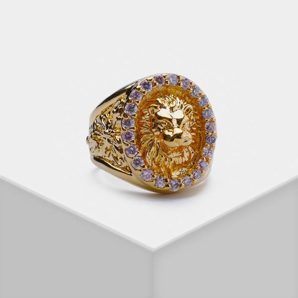 

cluster rings amorita boutique design p81 mental golden cystal lion king ring, Golden;silver