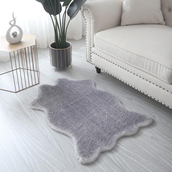 

carpets imitation hair dyed tip faded ins nordic living room household plush sofa bedroom bedside carpet mat