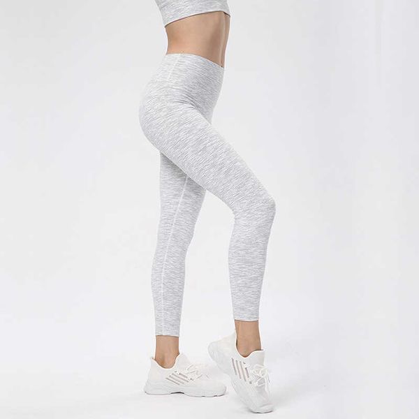 Yoga Capris Abbigliamento da palestra Leggings da donna Running Fitness Pantaloni sportivi Skin friendly Linea non imbarazzante Collant Vita alta Pantaloni a figura intera