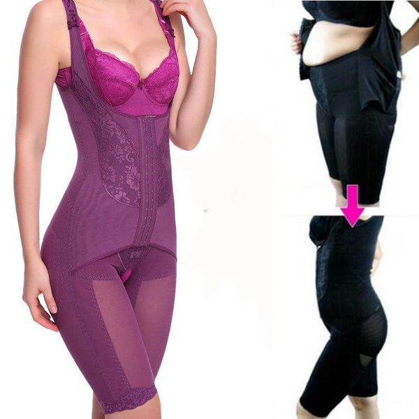

women's shapers plus size pants buenhancer full bodysuits women body shaper waist trainer slimming underwear shapewear, Black;white