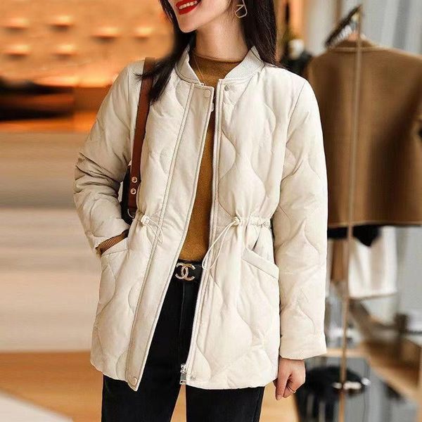 

women's down & parkas 2021 autumn winter cotton padded jacket casual solid color loose coat female korean fashion warm outwear q996, Black