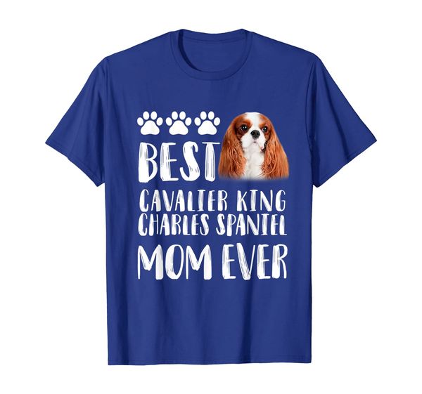

cavalier king charles spaniel mom t shirt dog lover, White;black