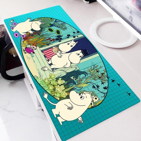 

mouse pads & wrist rests cartoon large mousepad 40x90 gaming accessories cute hippo moomines pad gamer tapis de souris xxl mausepad tappetin