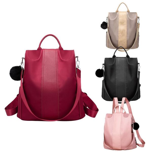 

backpack women's waterproof oxford anti-theft rucksack school travel