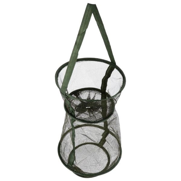 

fishing accessories foldable bait cast mesh trap net portable landing shrimp cage