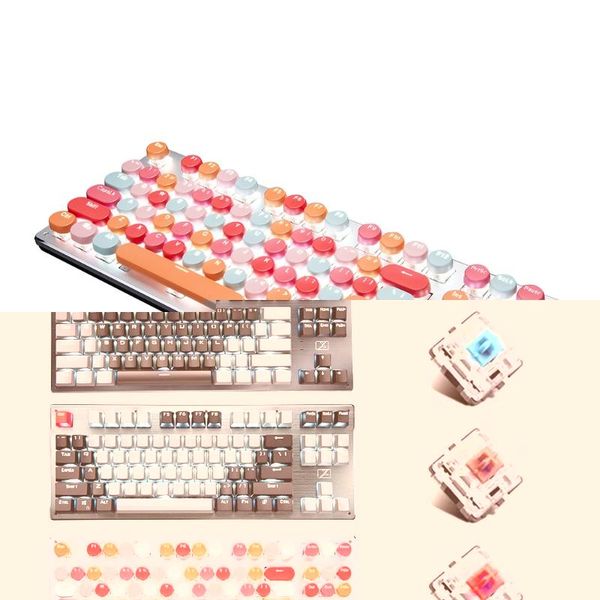 

xinmeng 87-key bluetooth mechanical keyboard wireless three-mode drop keyboards