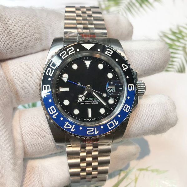 

20 colours men watch 2813 ceramic bezel black dial sapphire glass 904l stainless steel luminous mechanical self-winding sweeping waterproof, Slivery;brown