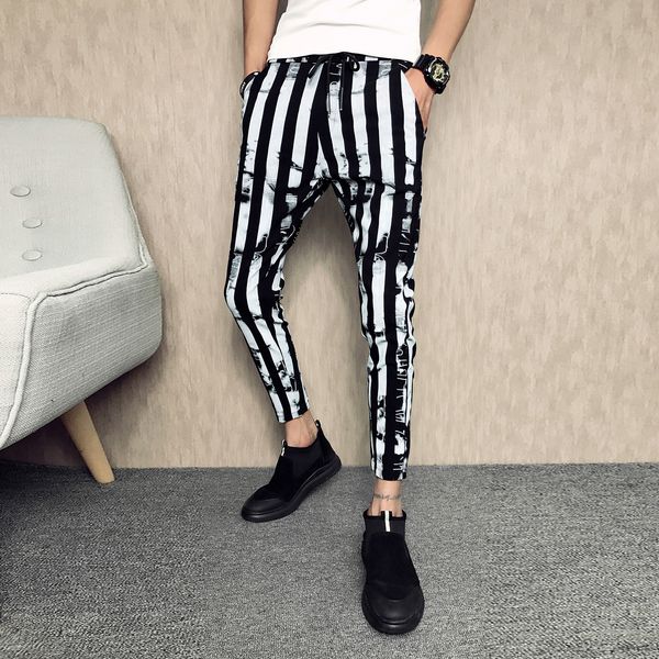 

men's sports of the fashionable sport hip hop pants pant homme streetwear, Black