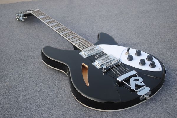 

richen 325 backer electric guitar with super tremolos system bridge metallic red color guitarar