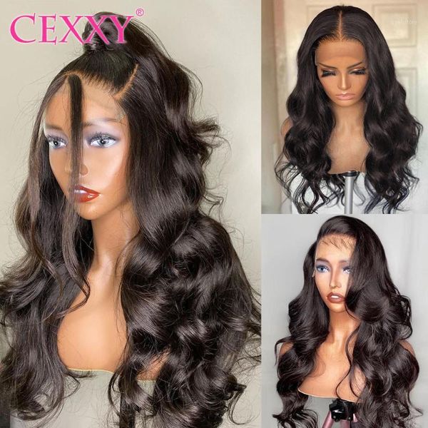 

4x4 lace closure wigs human hair brazilian body wave 13x4 frontal for black women bob wig pre plucked with baby hair1, Black;brown