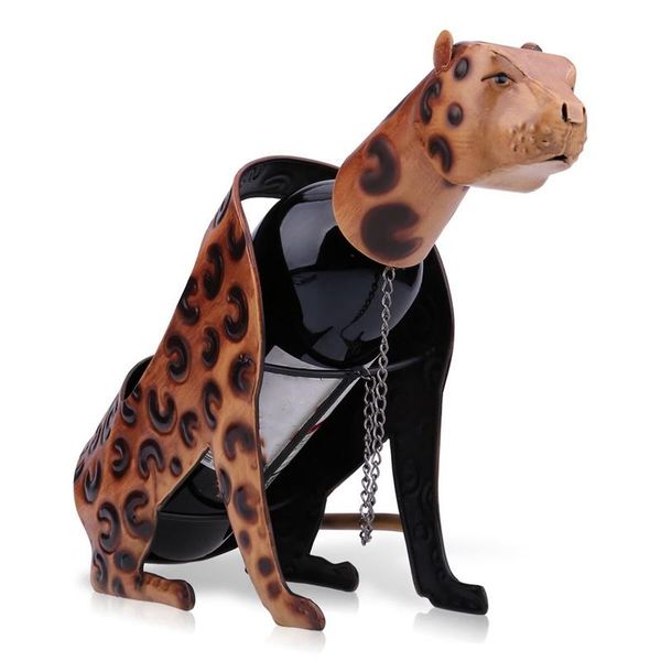 

tablewine racks leopard rack metal figurine shelf art home interior crafts decoration accessories decals for