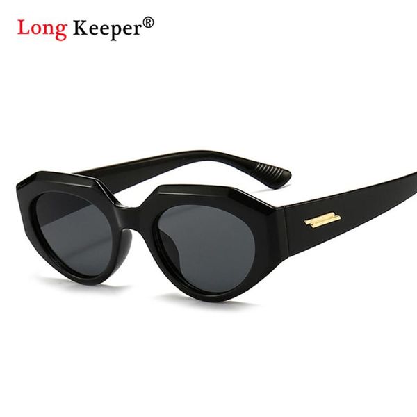 

polygon frame cat eye sunglasses women trendy retro driving sun glasses girls uv400 lunette de soleil femme green, White;black