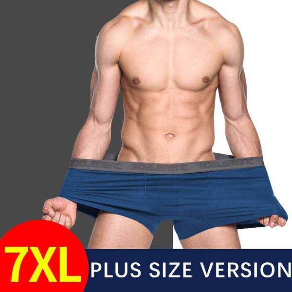 

underpants 7xl plus size modal men underwear male boxer elastic soft panties shorts men's breathable trunks man boxers cuecas, Black;white