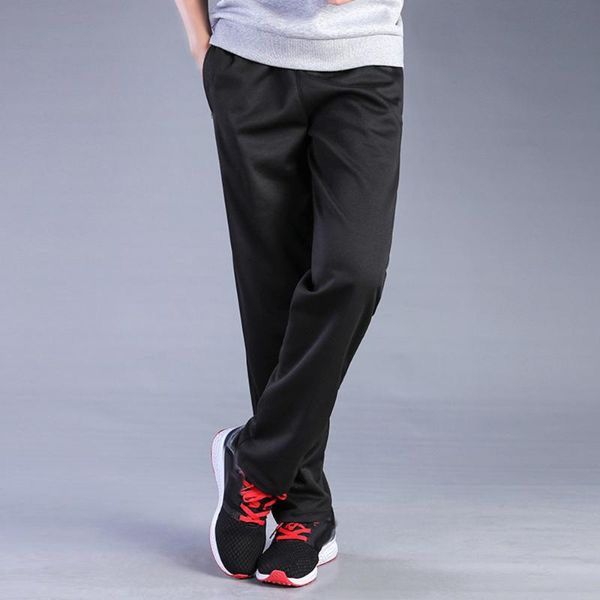 

men's pants men long casual sports gym loose trousers pocket jogger sweatpants straight leg work trou, Black