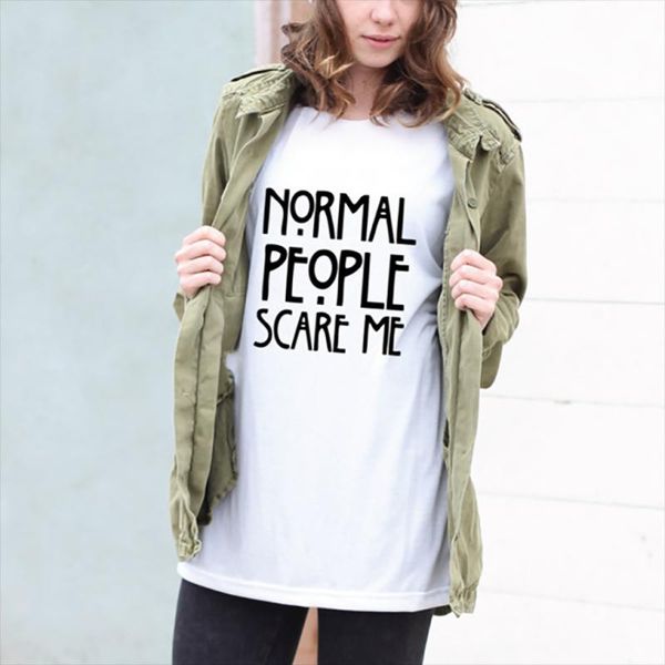 

women's t-shirt women tshirt normal people womens cotton short sleeved summer drop, White