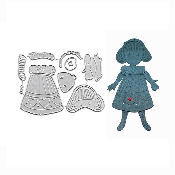 

painting supplies girl troqueles scrapbooking cutting dies po card making handmade diy stencil embossing folders metal craft stamping