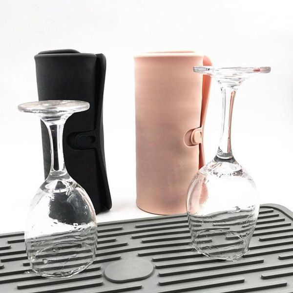 

table cloth silicone square dish drying mat foldable drain pad heat resistant non-slip tableware home kitchen accessories tool