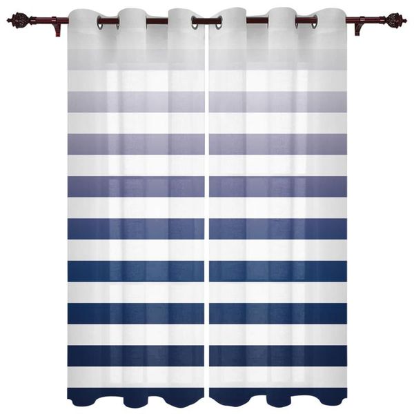 

curtain & drapes baby bedroom curtains stripes navy blue gradient living room hanging balcony kitchen study modern window treatments
