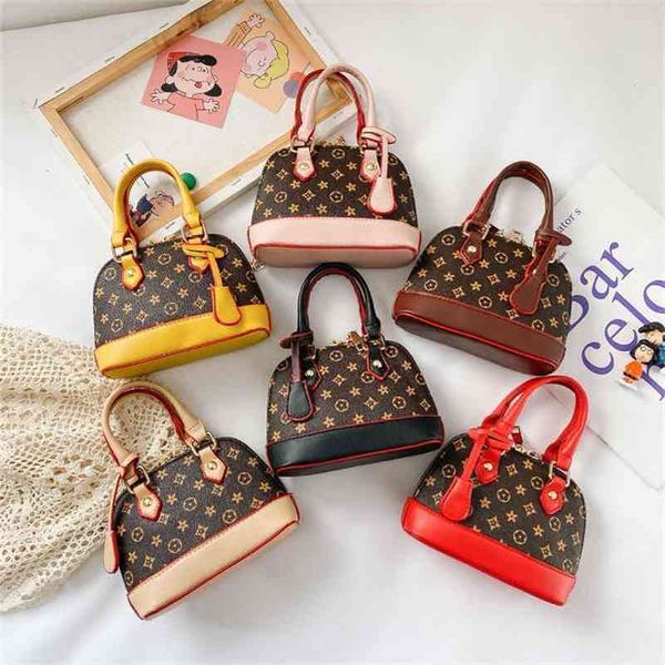 

kids purse handbags mini tote one shoulder messenger bags autumn and winter girl shell bag model children handbag fashion g323xk8, Black