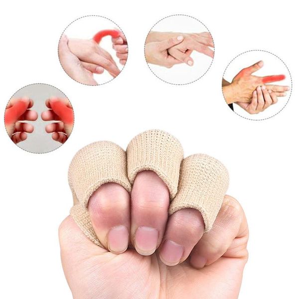 

wrist support finger sleeves brace breathable elastic protector for relieving pain sports basketball, Black;red