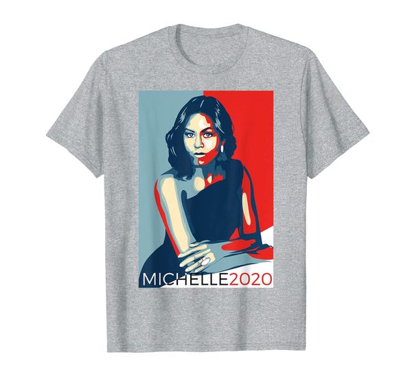 

michelle obama for president 2020, vote obama t-shirt, White;black