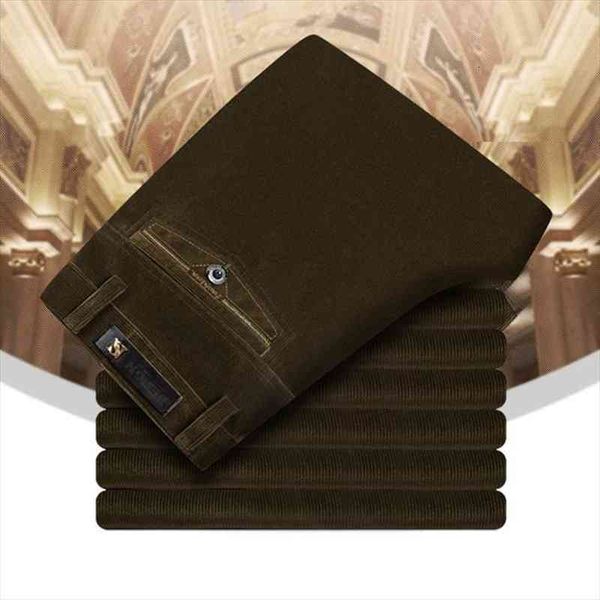 

brand autumn and winter business mens trousers pants korean version of the influx of men trousers slim corduroy men, Black