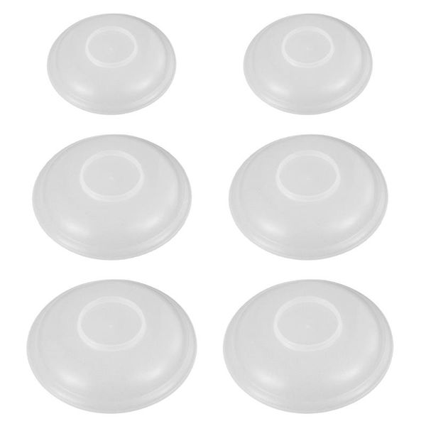 

kitchen storage & organization 6pcs heat-resistant covers food plate microwave (white)