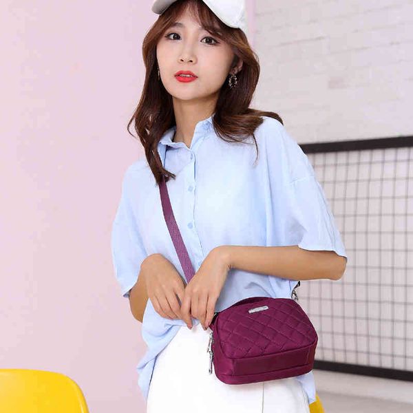 

waterproof oxford cloth handbag fashion messenger ladies casual small shoulder bag purse lj200128
