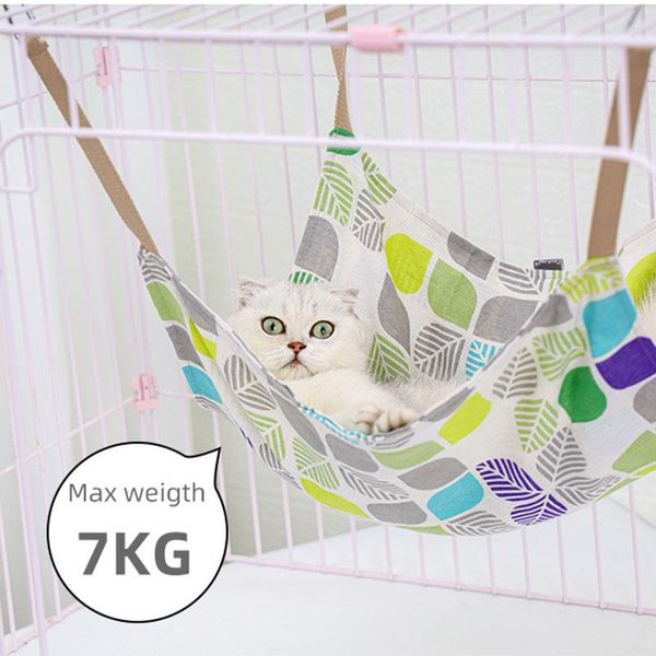 

cat beds & furniture cage hammock pet hanging bed sleeping swing chair breathable comfy for kitten fbs889