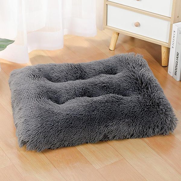 

kennels & pens warm pet bed mat washable dog house memory foam kennel pad removable long plush dogs nest soft cat puppy accessories