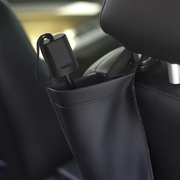 

car organizer synthetic leather auto seat back umbrella holder storage bag universal automotive interior supplies