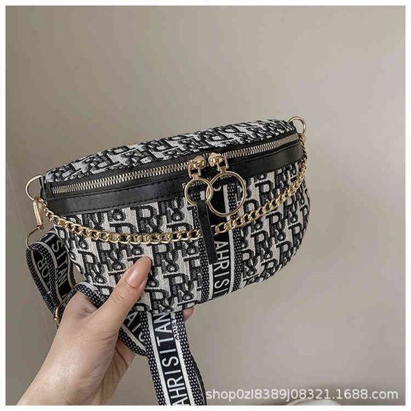 

factory store shop summer bag 2022 new fashion letter women's chest cross personality korean cross messenger