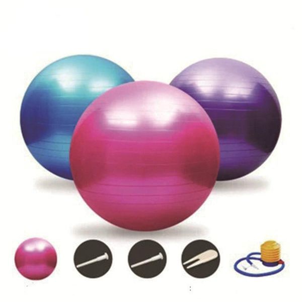 

thickened explosion proof fitness frosted inflatable yoga ball black custom exercise deep tissue massage balls 07mh043
