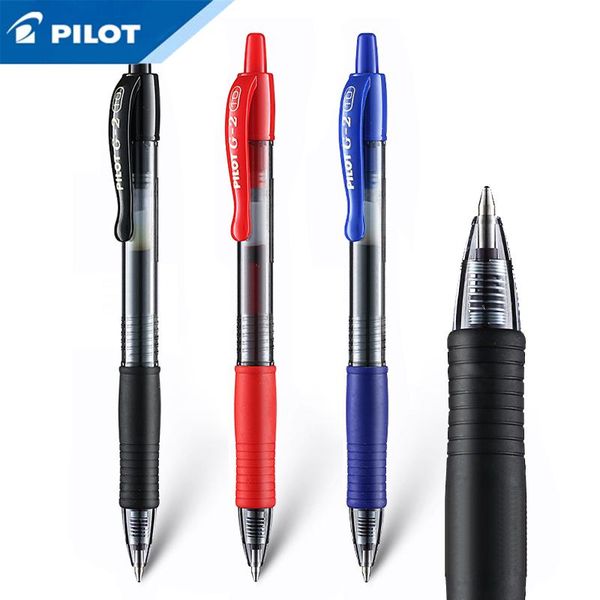 Penne Gel 3 pezzi Japan PILOT Classic Upgrade Pen BL-G2 Ad asciugatura rapida Durevole Grande capacità 1.0mm Ufficio aziendale Studente di scrittura