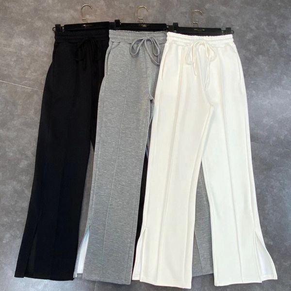 

spring arrivals high waist elastic slim casual long pants women ml457 210525, Black;white