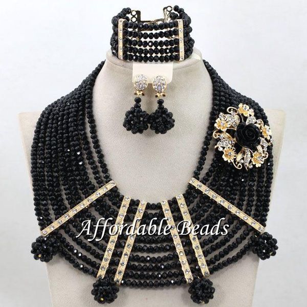 

earrings & necklace nigeria beads selling african wedding set arrival style abc089, Silver