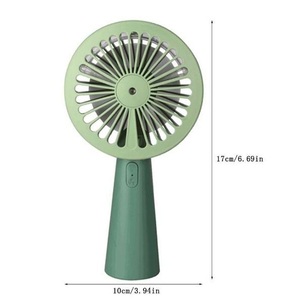 

electric fans mini handheld air humidifying spray fan usb rechargeable cooler with 3 adjustable wind speed for home office