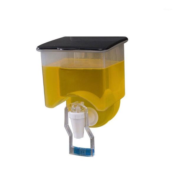 

storage bottles & jars kitchen wall mount oil pot multi purpose seasoning can with push-type faucet grease container dustproof lid