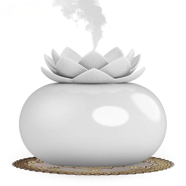 

humidifiers 200ml flower essential oil diffuser decorative aromatherapy diffusor,cute lotus ceramic humidifier crafts ,usb timer 12 hours