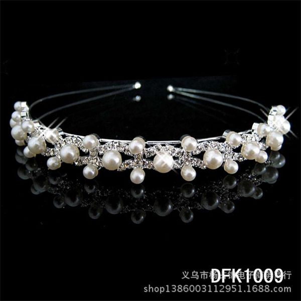 

hairband korean wedding women's ancient high-end headdress simple hairpin design, Silver