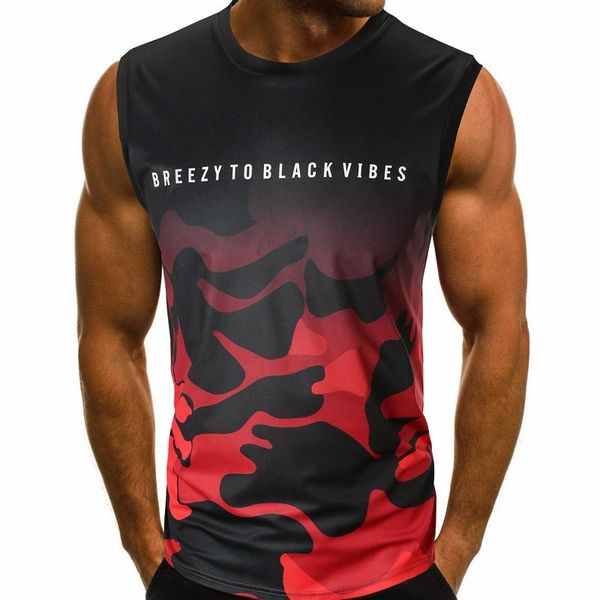 

summer sports fitness vest men's running training quick-drying sleeveless shirt fashion slim breathable t-shirts, White;black
