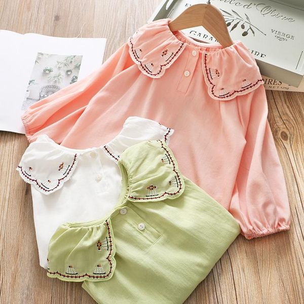 

shirts girls' 2021 spring lapel loose thin net red, White;black