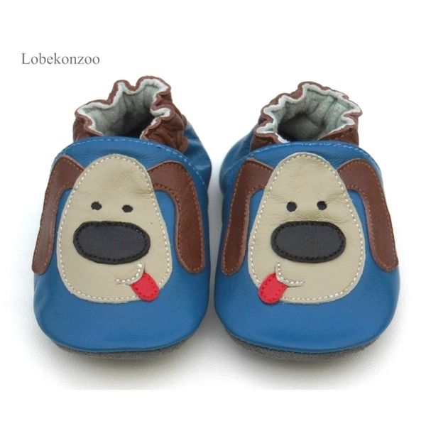 Lobekonzoo heißer Verkauf Babyschuhe Garantiert 100 % weiche Sohlen aus echtem Leder Baby Lauflernschuhe für Jungen Kleinkind Jungenschuhe 210326